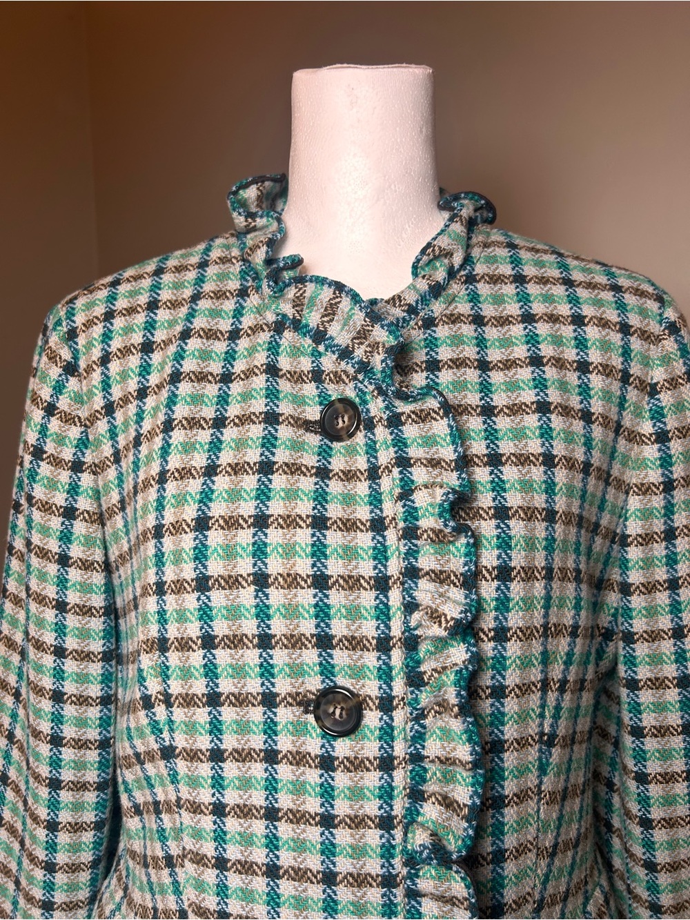 Talbots Collection Size 8 Wool
Plaid Blazer - Picture 3 of 13